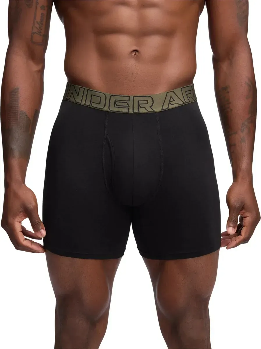 Труси-боксерки чоловічі Under Armour Performance Cotton - Solid 6 3Pk (1383889-005)