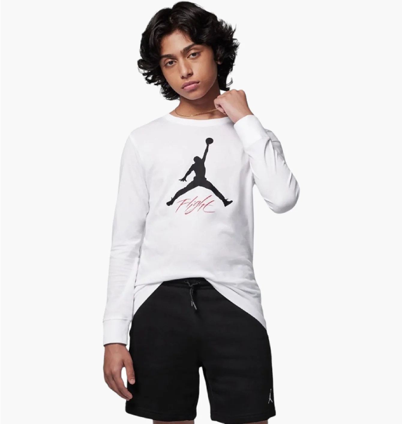 Лонгслів дитячий Air Jordan Baseline Flight White 85C892-001