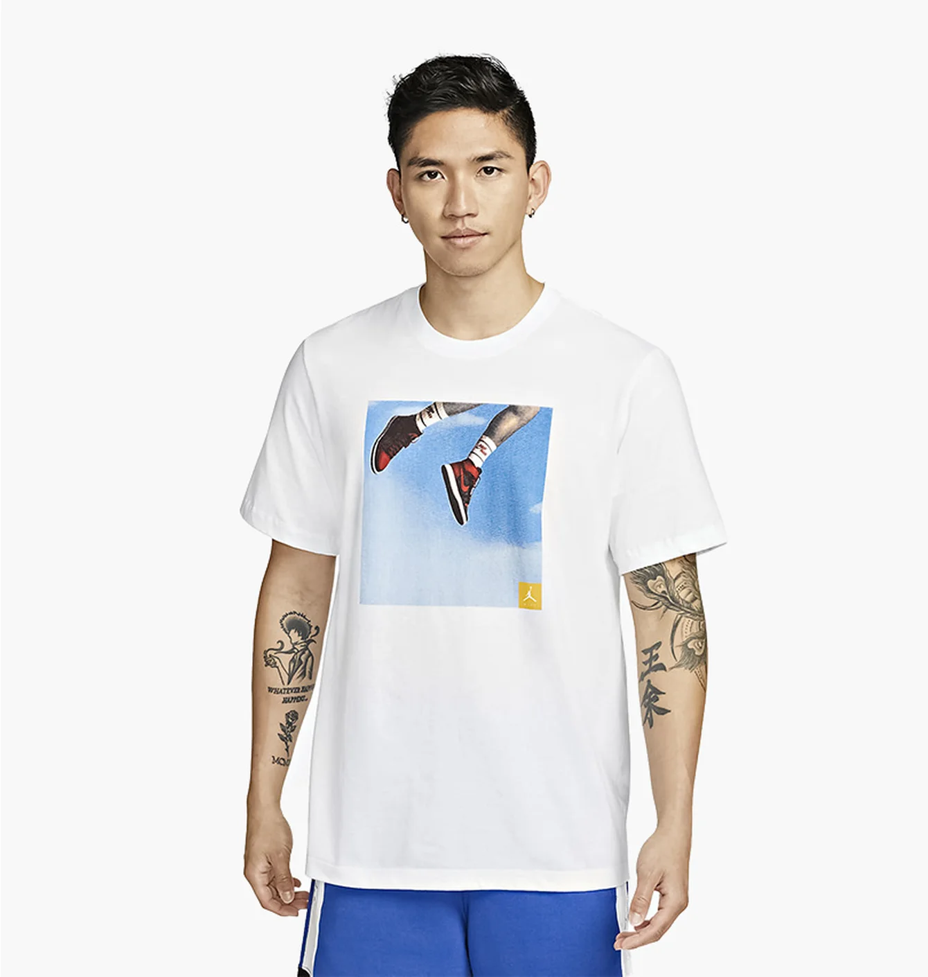 Jordan Tee White Jumping Shoes