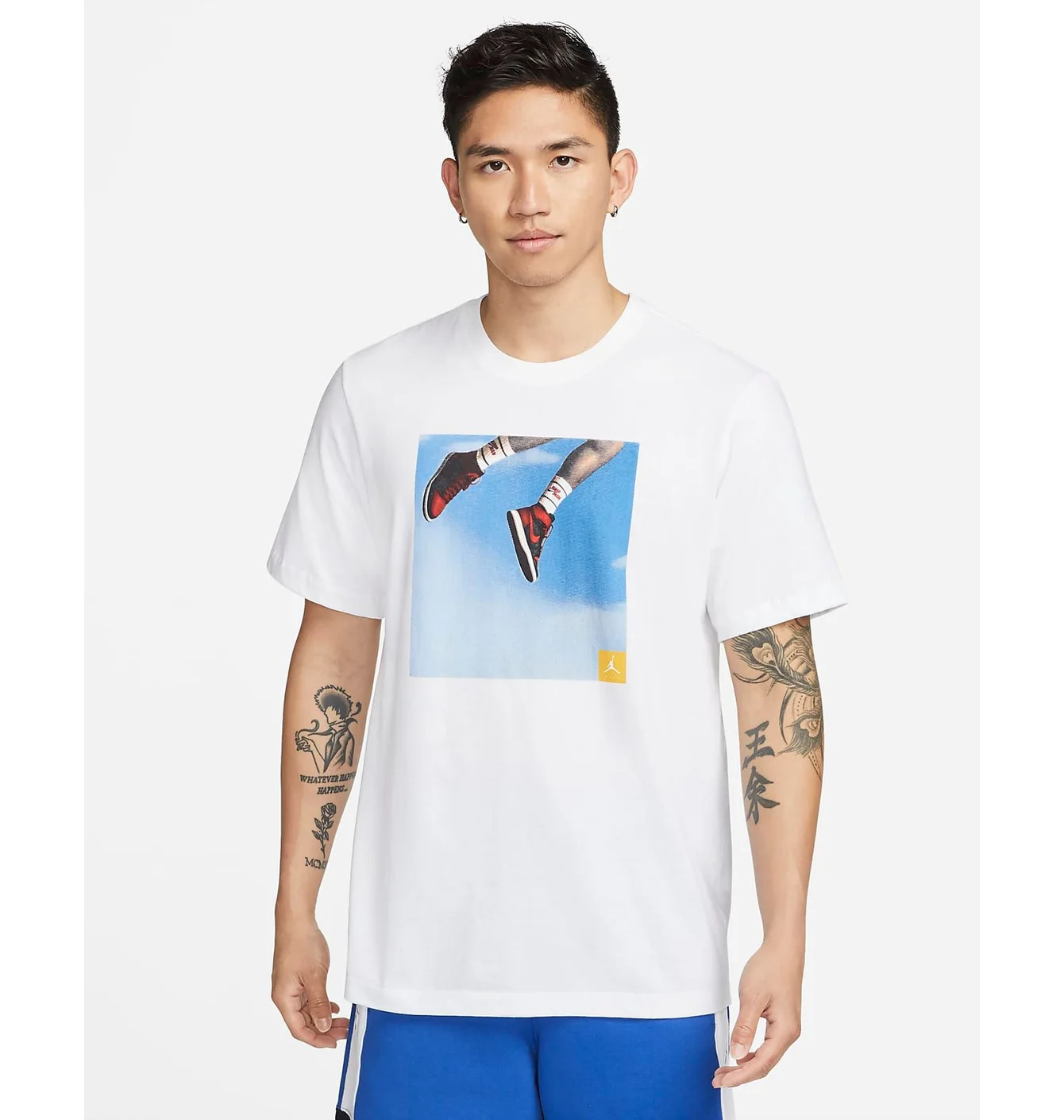 Jordan Tee White Jumping Shoes