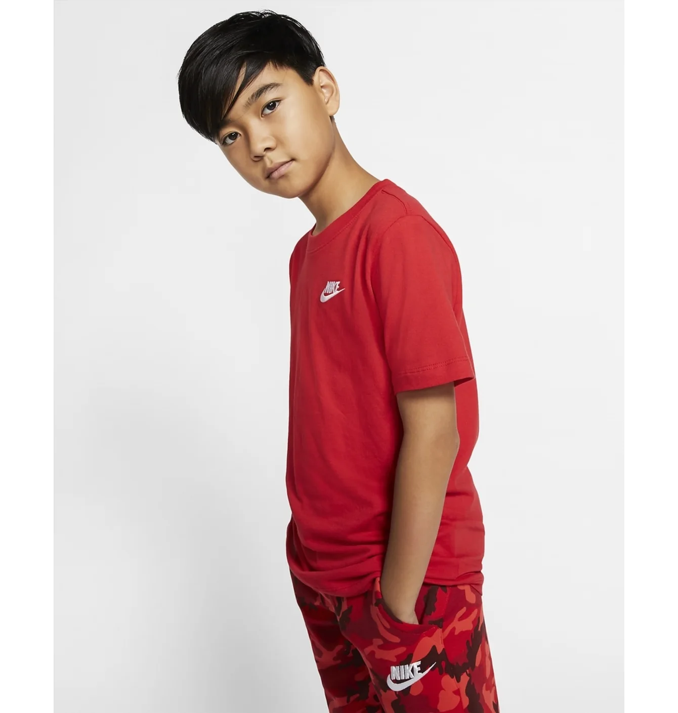 Футболка дитяча Nike B Nsw Tee Emb Futura Red AR5254-657