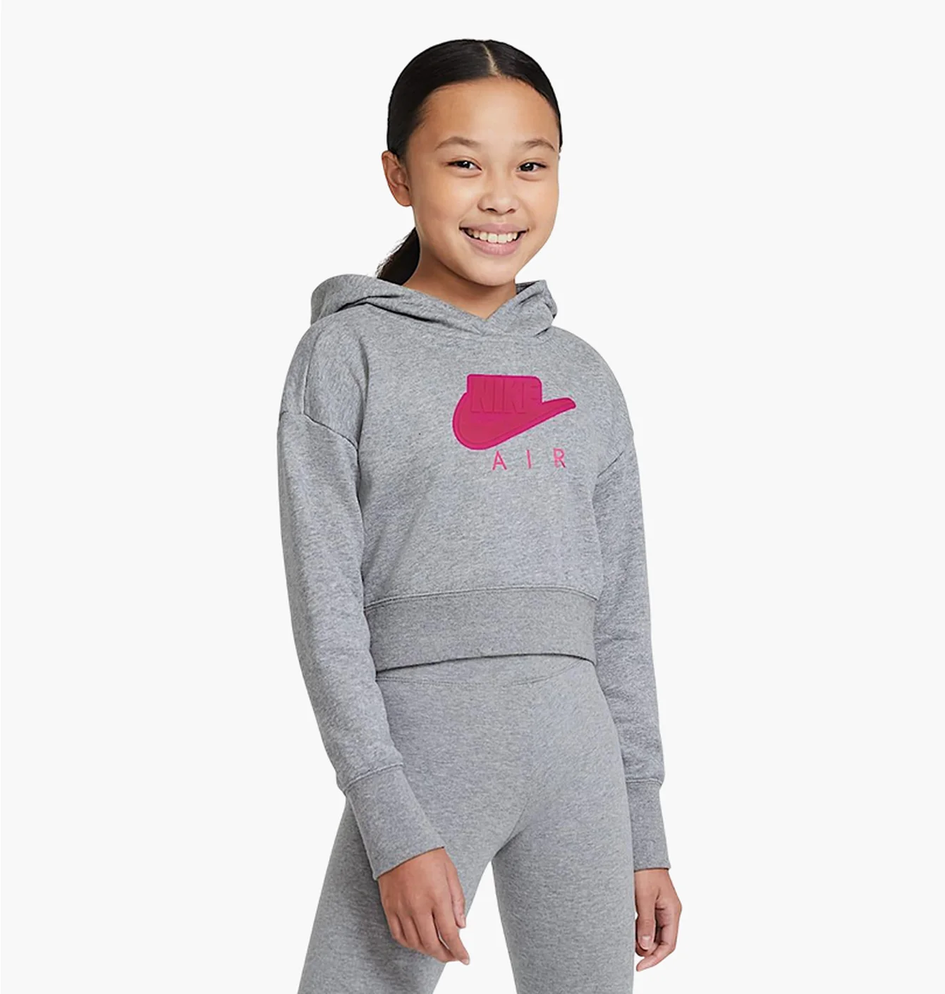 Худі дитяче Nike G Nsw Air Ft Crop Grey DA1173-091