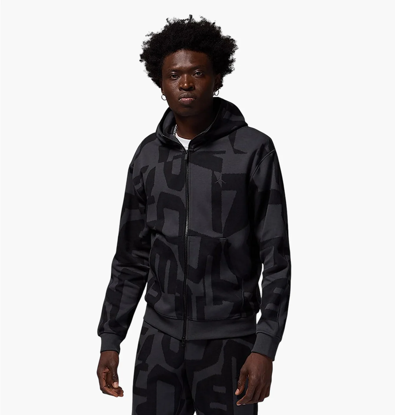 Зіп Худі Jordan Fleece (чорна)