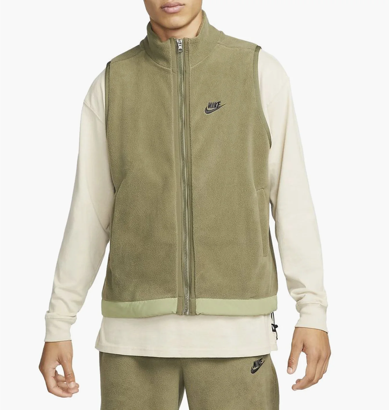 NIKE CLUB+ FLC WINTER VEST GREEN