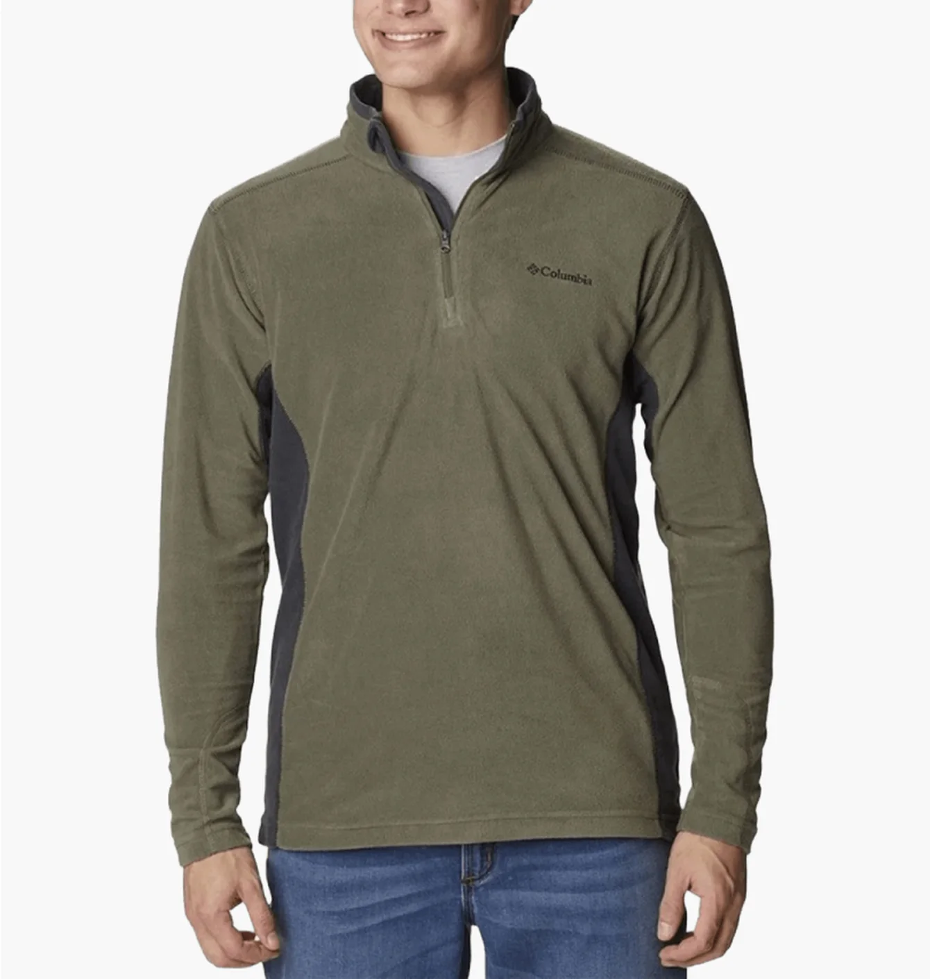 Кофта чоловіча Columbia Klamath Range Half Zip In Green AM6558-397