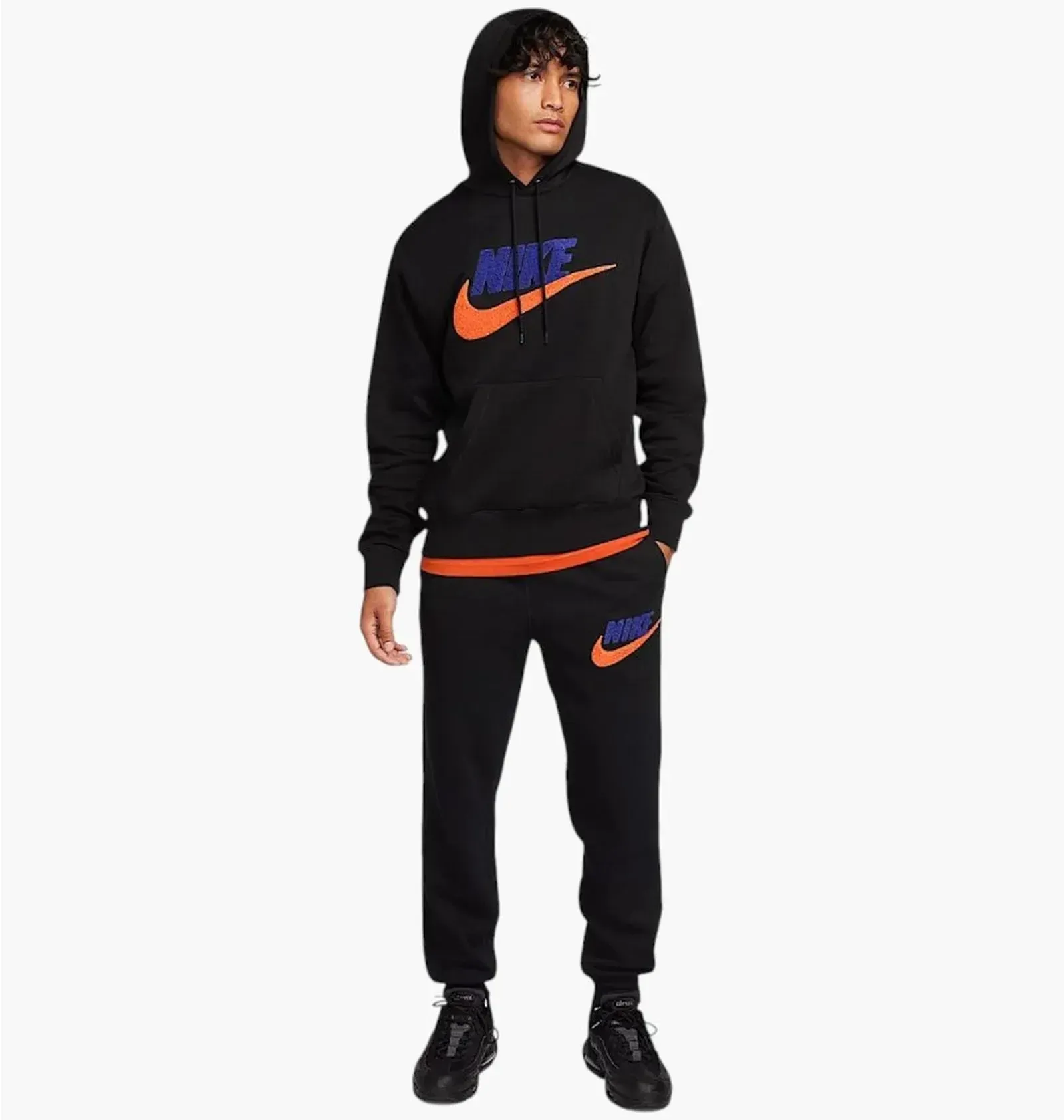 Спортивний костюм чоловічий Nike M Nk Club Bb Po Chnl Ftra Black (FN3104-010__FN3094-010)