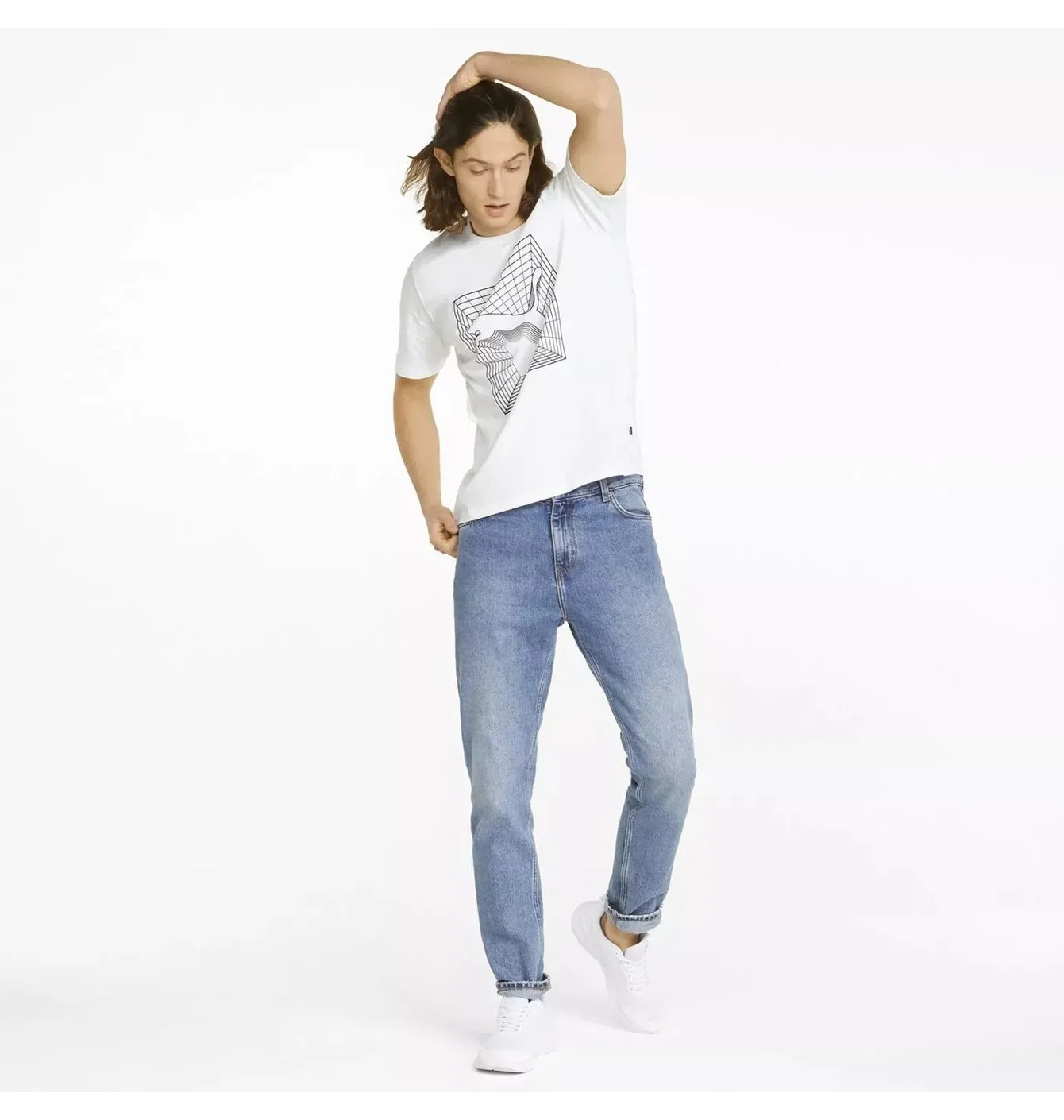 Футболка чоловіча Puma Cat Graphic White 670494-02