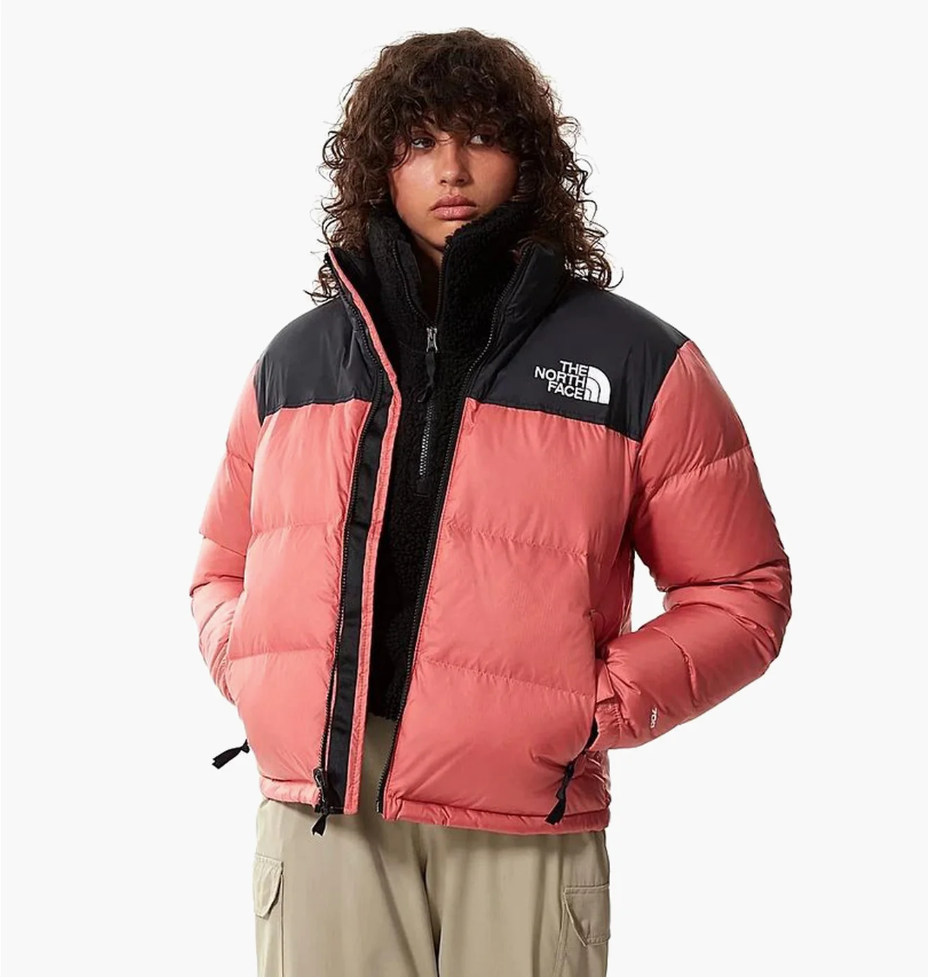 W пуховик The North Face Print Nuptse