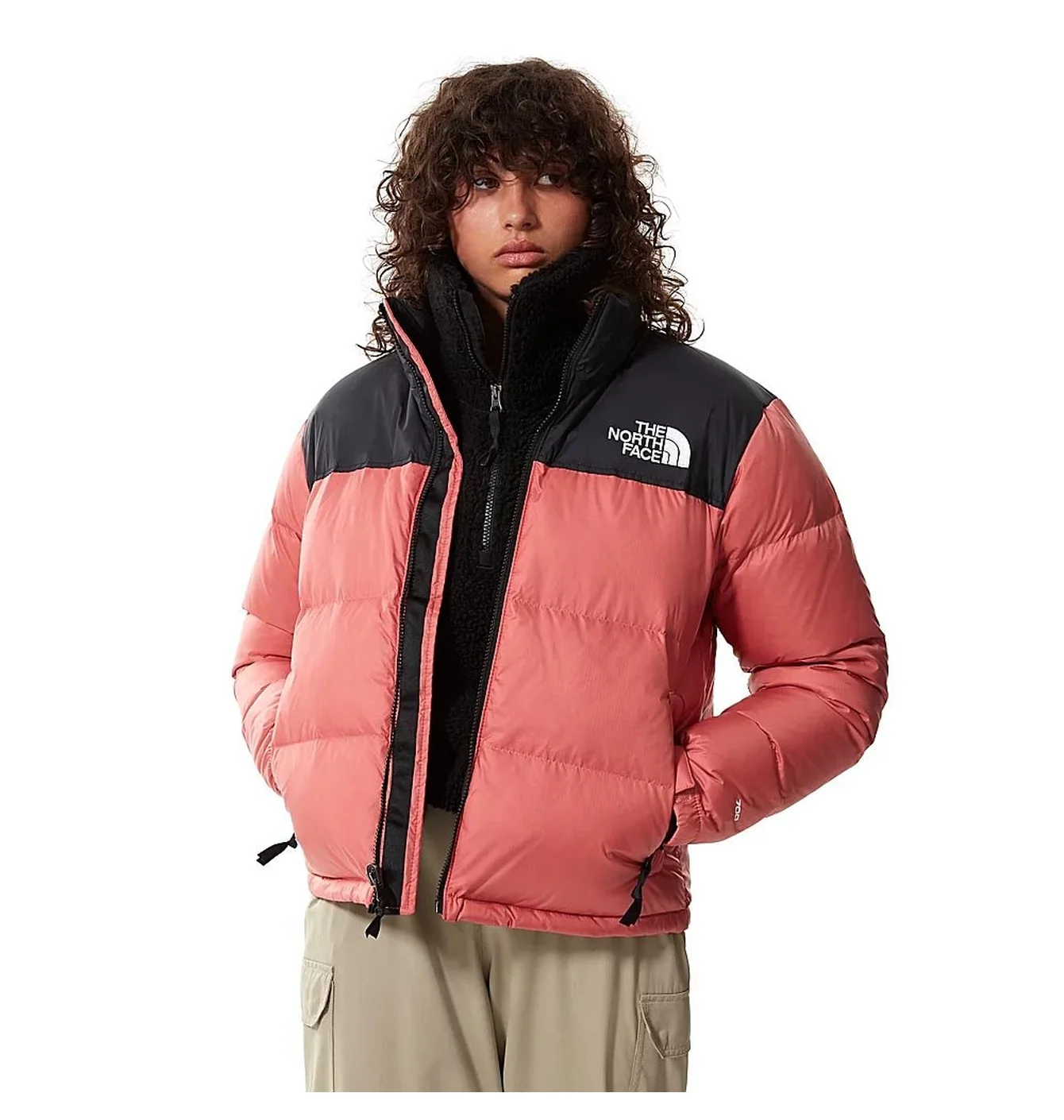 W пуховик The North Face Print Nuptse