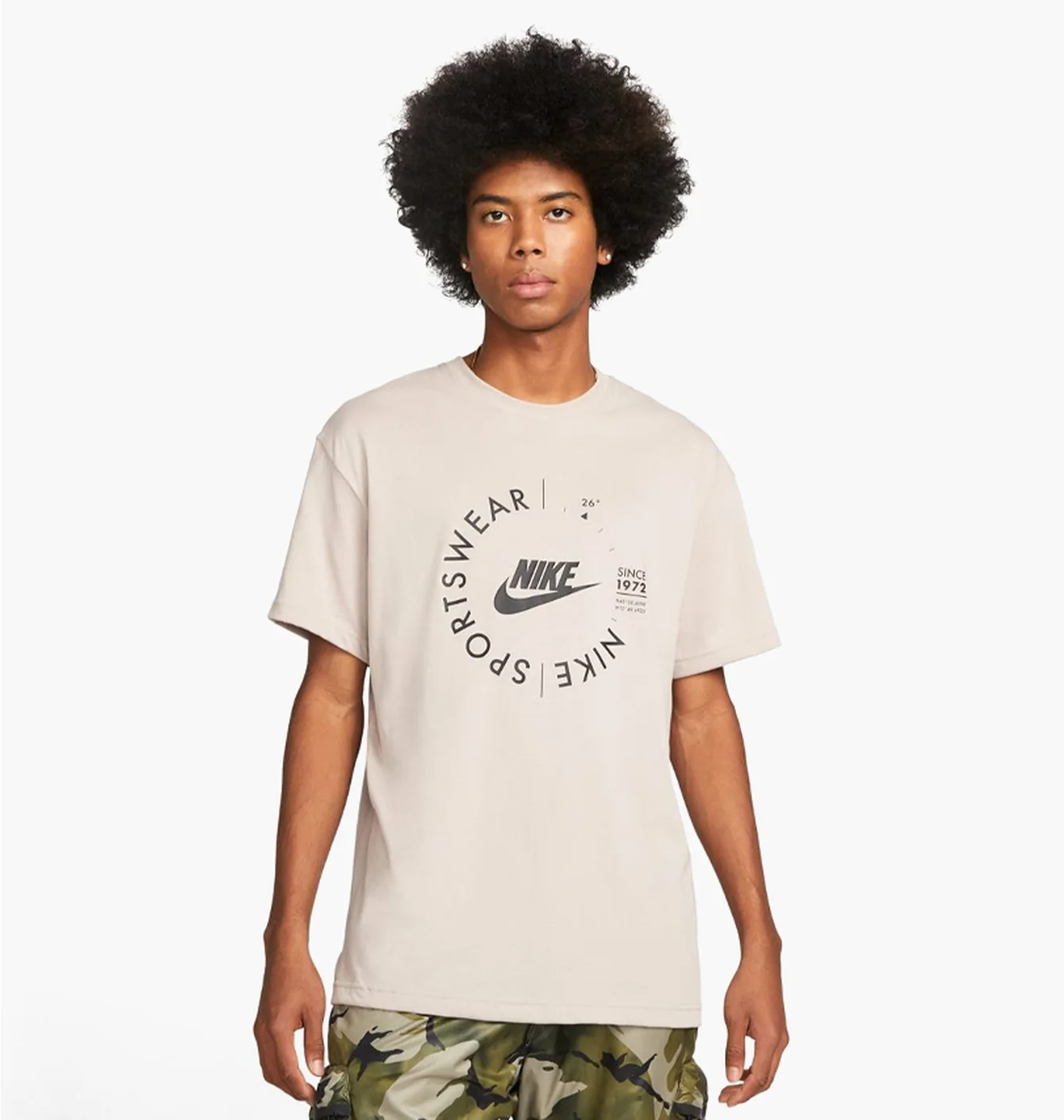 Футболка чоловіча Nike M Nsw Spu Ss Tee Beige FD1182-272