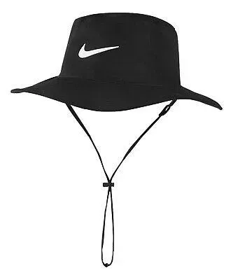 Nike Dri-Fit UV Golf Bucket Men's Hat Black White