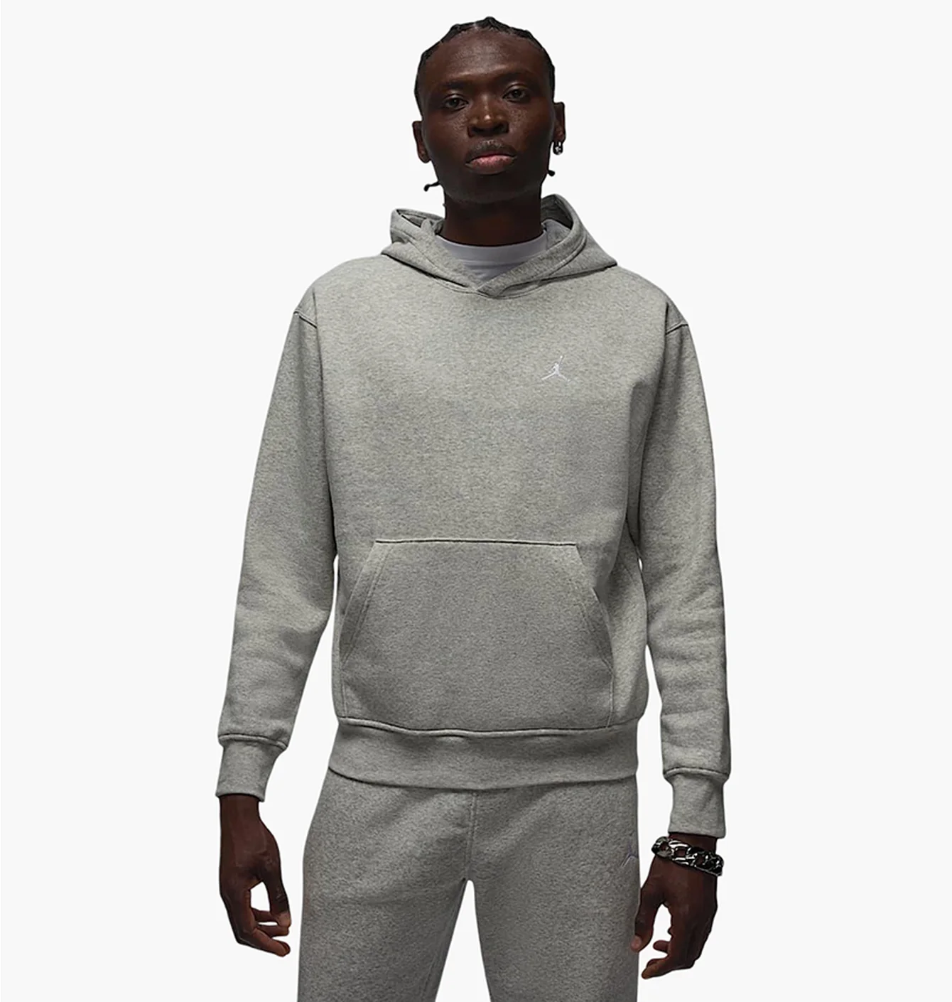 Jordan Brooklyn Fleece Pullover Hoodie 
Grey