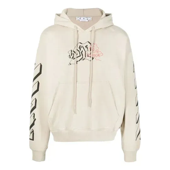 Кофта чоловіча Off-White Stripe Arrow Beige (OMBB085S22FLE0101710)