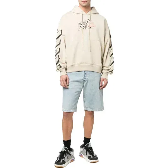 Кофта чоловіча Off-White Stripe Arrow Beige (OMBB085S22FLE0101710)