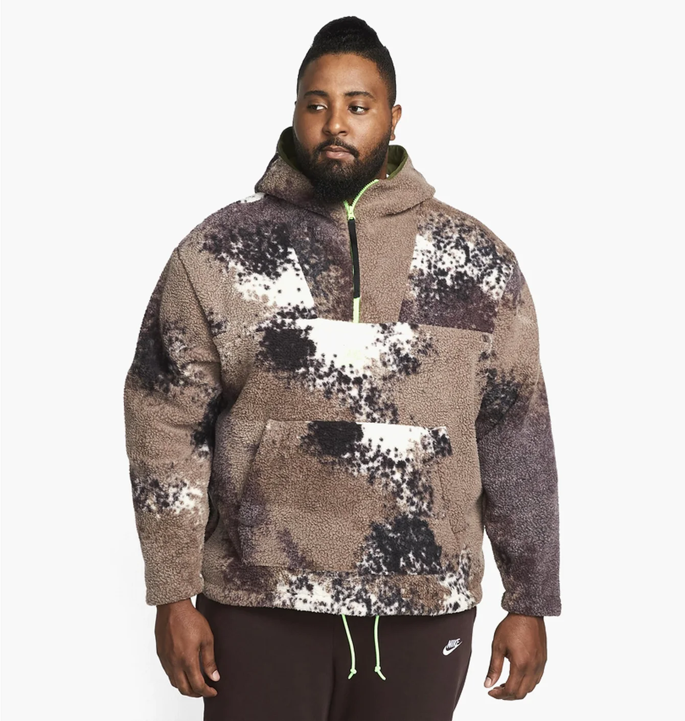 Nike Ess 1/2 Zip Sherpa Hooide