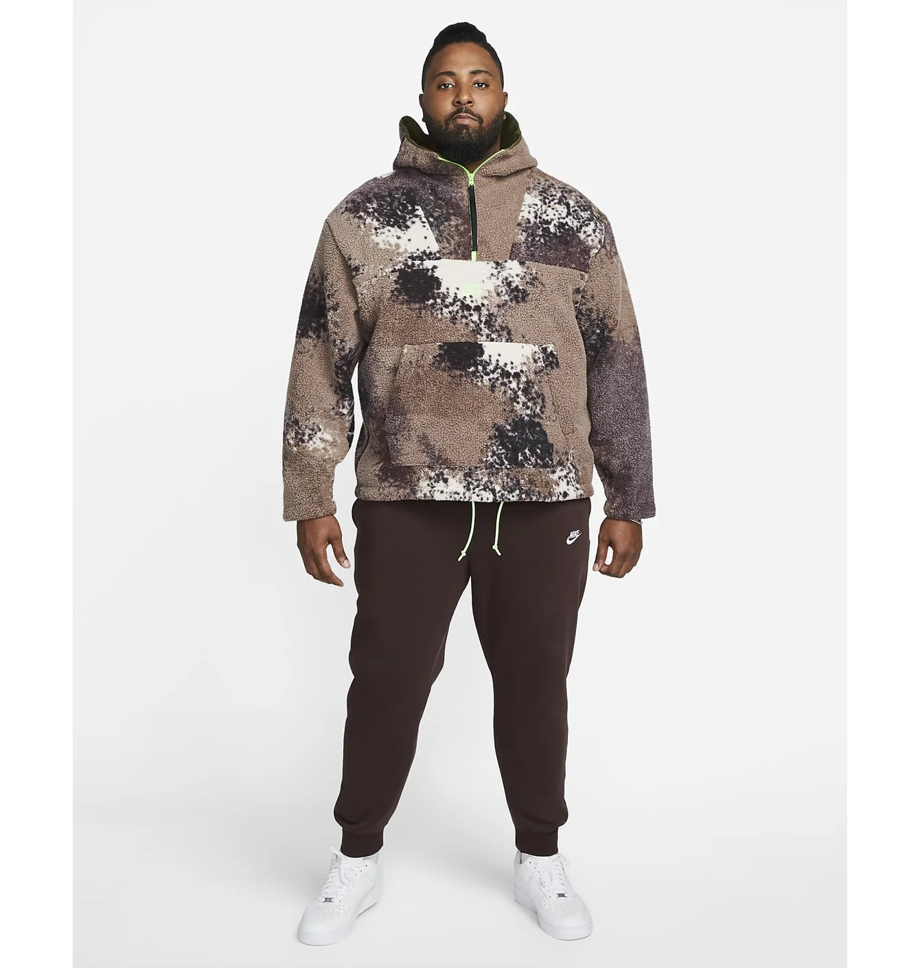 Nike Ess 1/2 Zip Sherpa Hooide