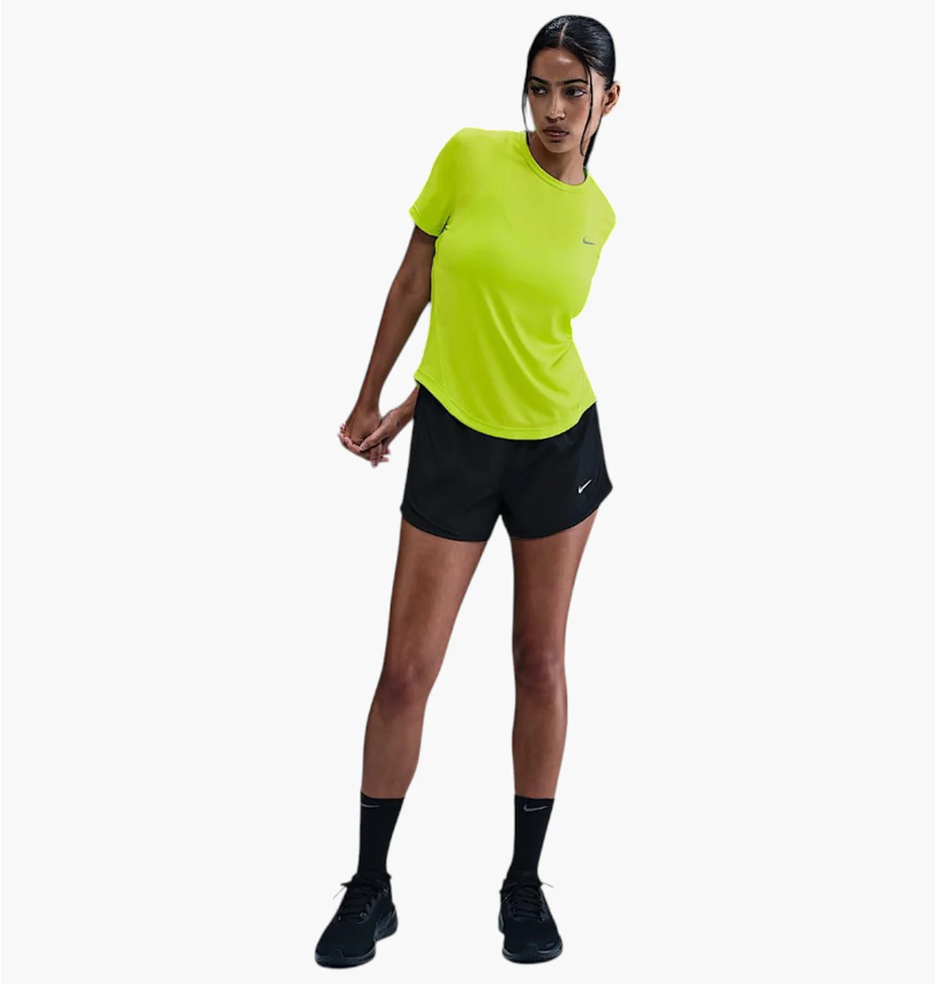Футболка жіноча Nike W Nk Tempo Df Ss Top Yellow HQ0648-389