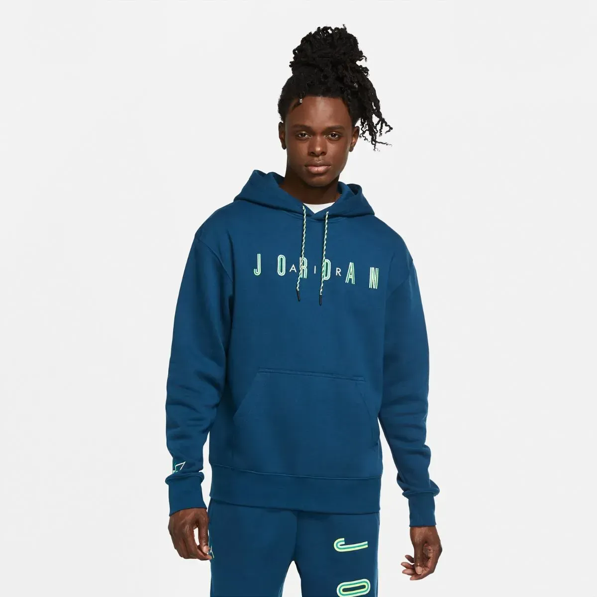 Jordan Sport DNA Men's Fleece Pullover Hoodie 'Valerian Blue/Volt'