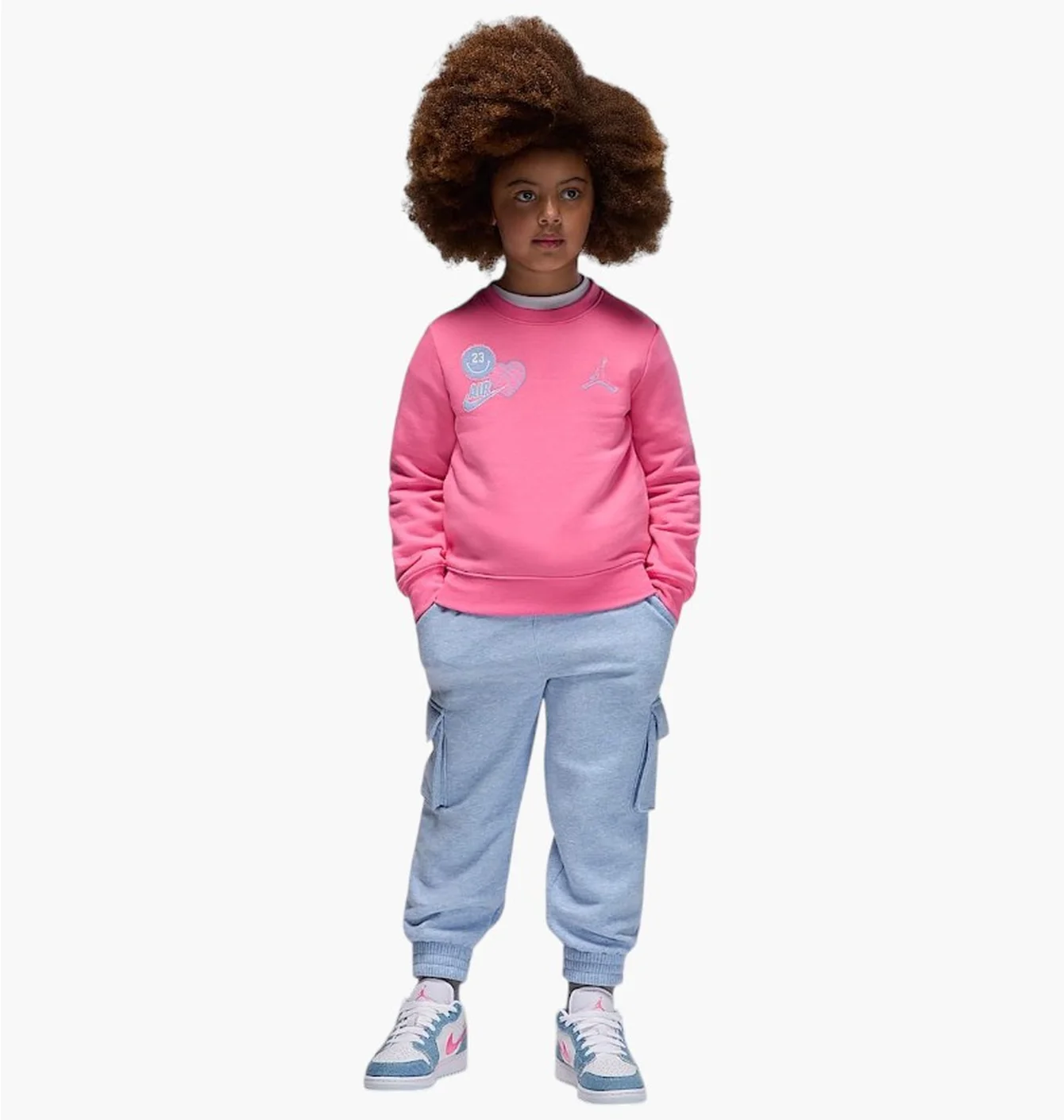 Спортивний костюм дитячий Air Jordan Sweat Sets Pink/Grey 35F206-BG6