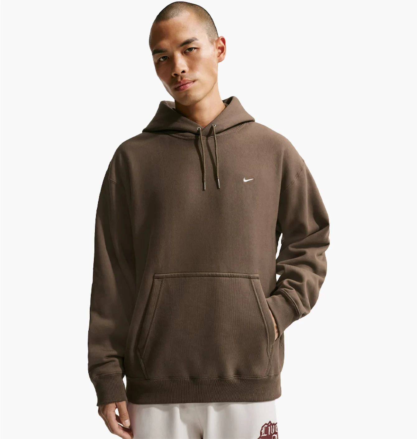 Худі чоловіче Nike Solo Swoosh Brown HV1082-212
