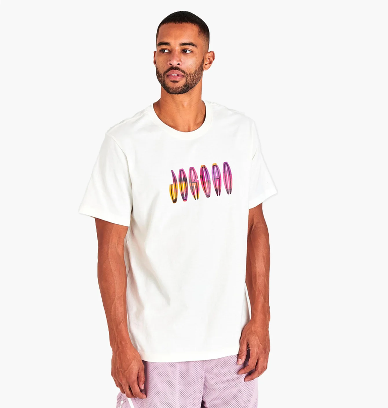 Футболка чоловіча Air Jordan Flight Mvp Wordmark Logo Graphic T-Shirt White Dq7366-134