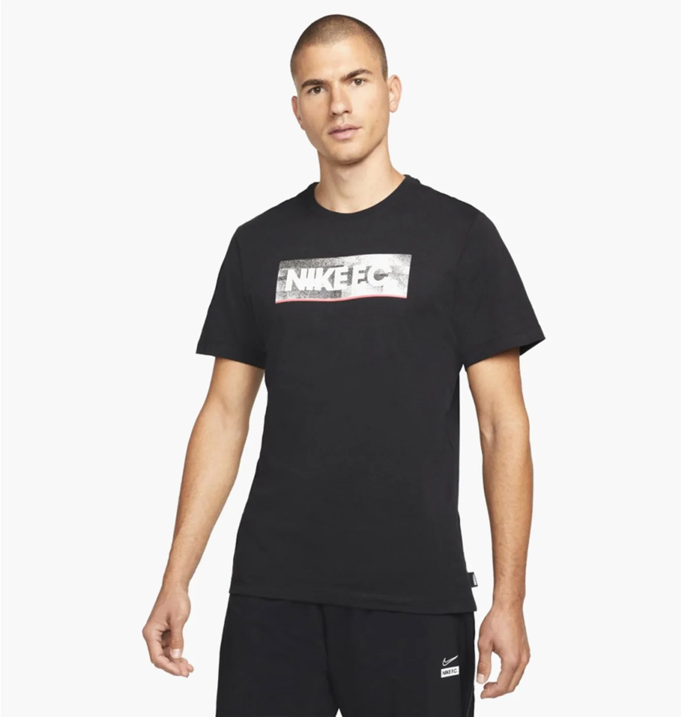 Футболка чоловіча Nike M Nk Fc Tee Seasonal Block Black DH7444-010