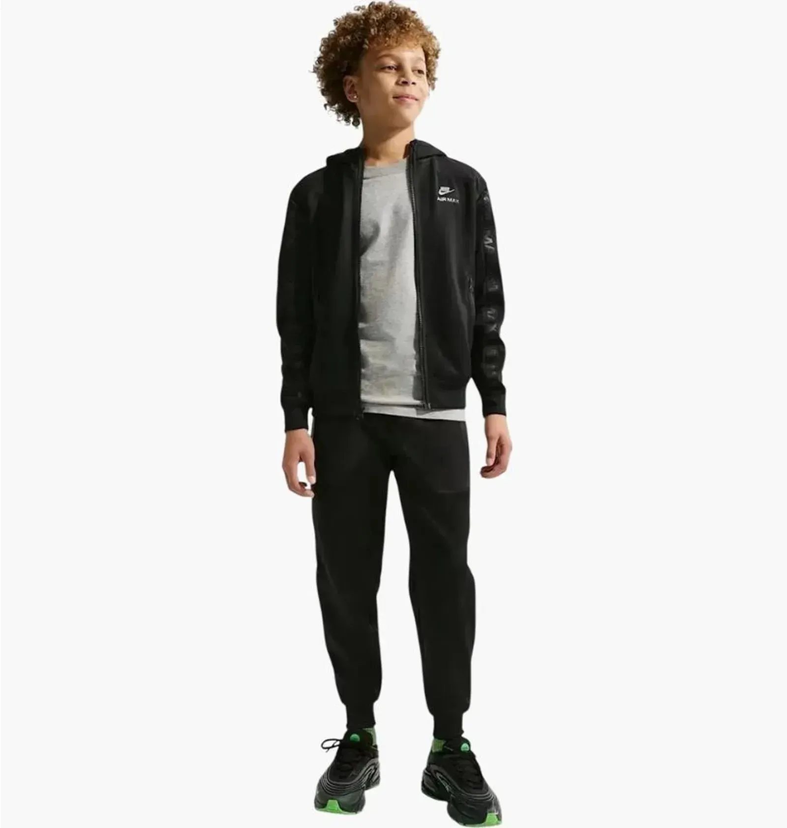 Спортивний костюм дитячий Nike Air Max Black (IO1154-010__IO1155-010)