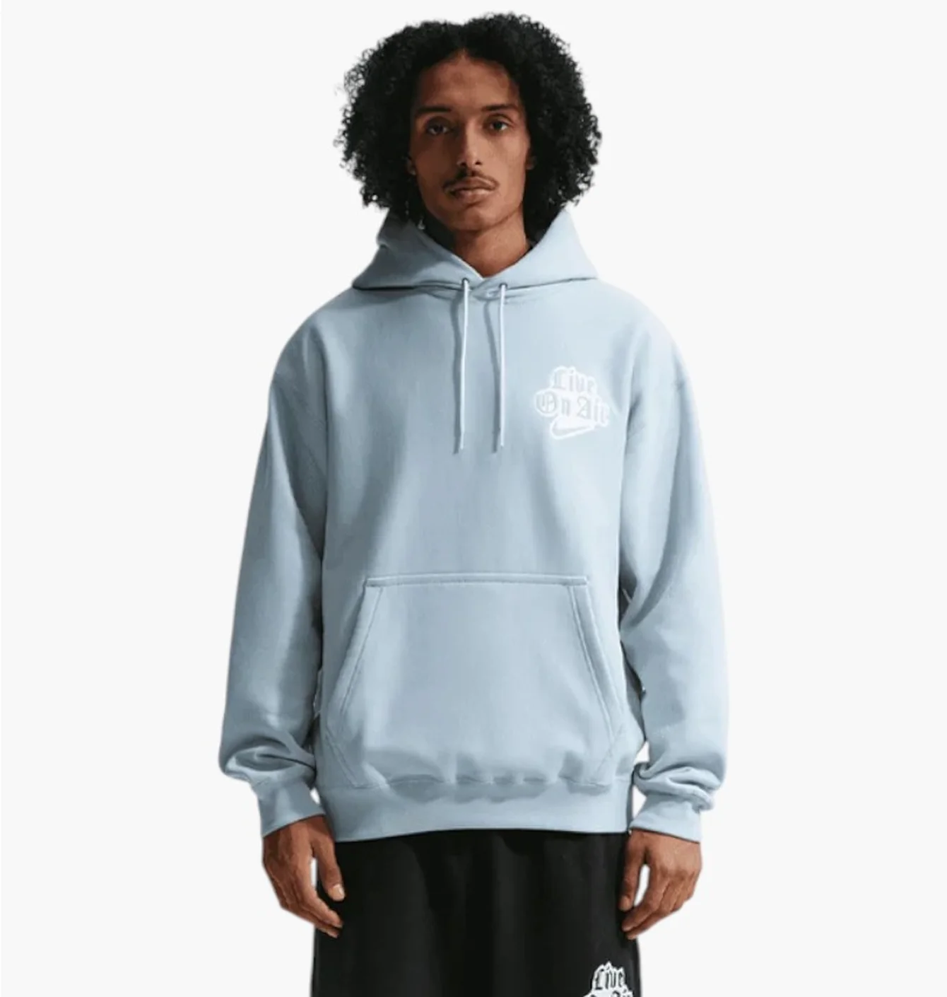 Худі чоловіче Nike Solo Swoosh Light Blue IQ5559-440