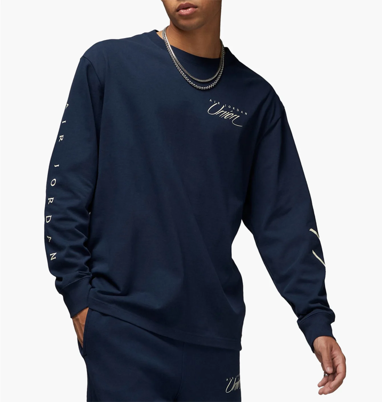 Лонгслів чоловічий Air Jordan Long Sleeve T-Shirt X Union La Blue DV7341-419