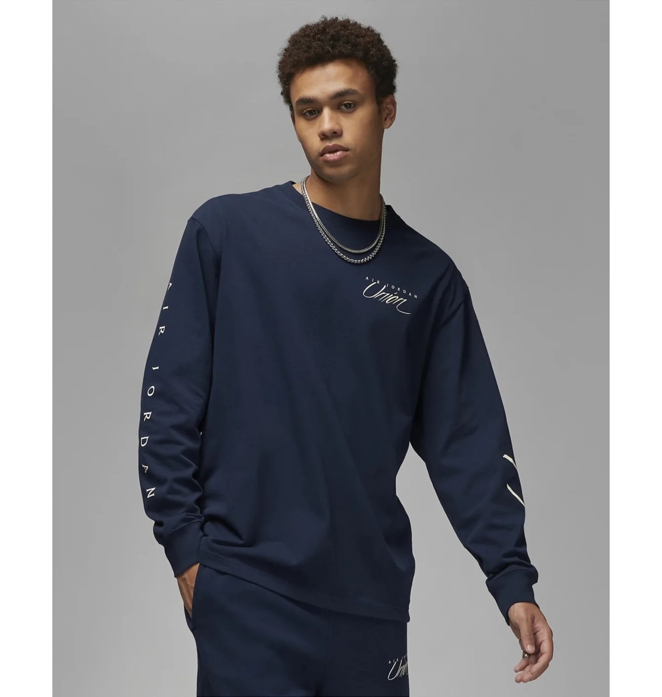 Лонгслів чоловічий Air Jordan Long Sleeve T-Shirt X Union La Blue DV7341-419