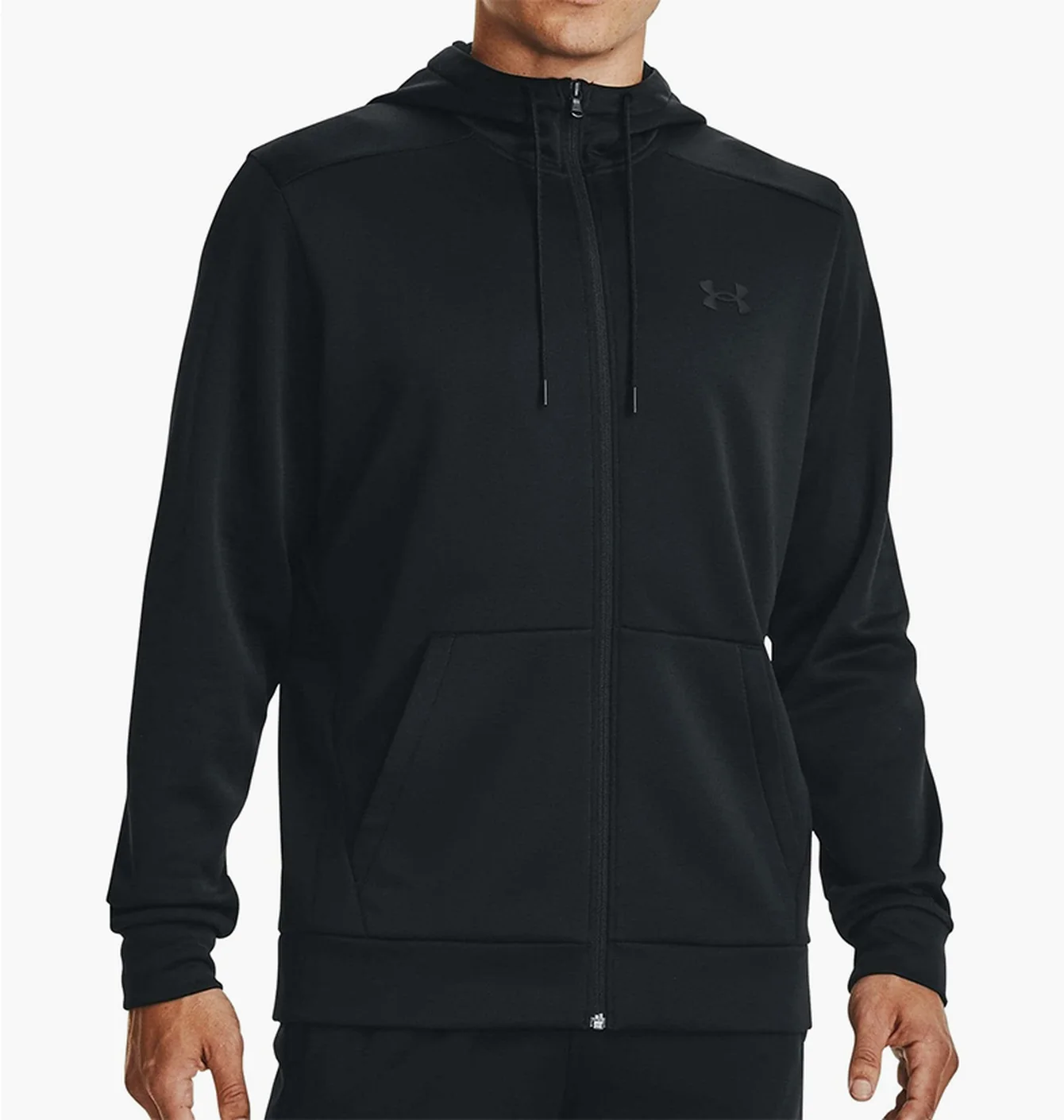 Толстовка чоловіча Under Armour Fleece Full Zip Training Hoody Black 1373357-001