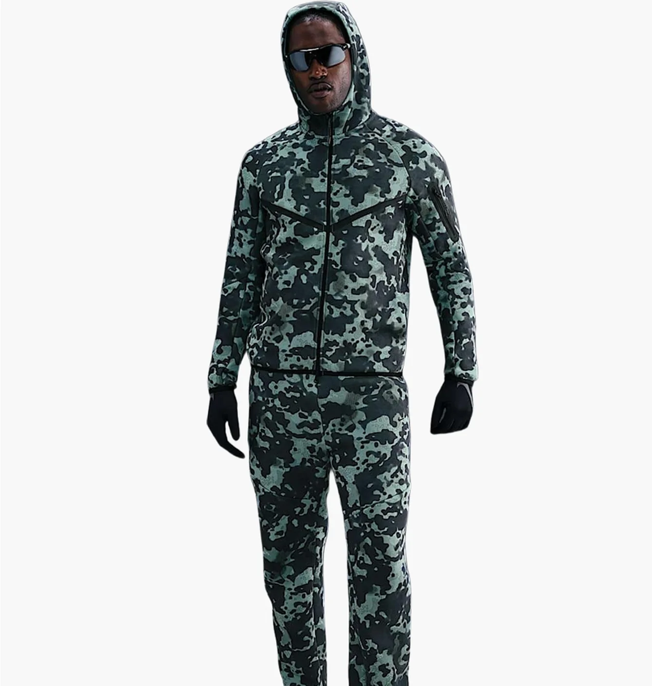 Толстовка чоловіча Nike Tech Fleece Turquoise/Black HV0955-017