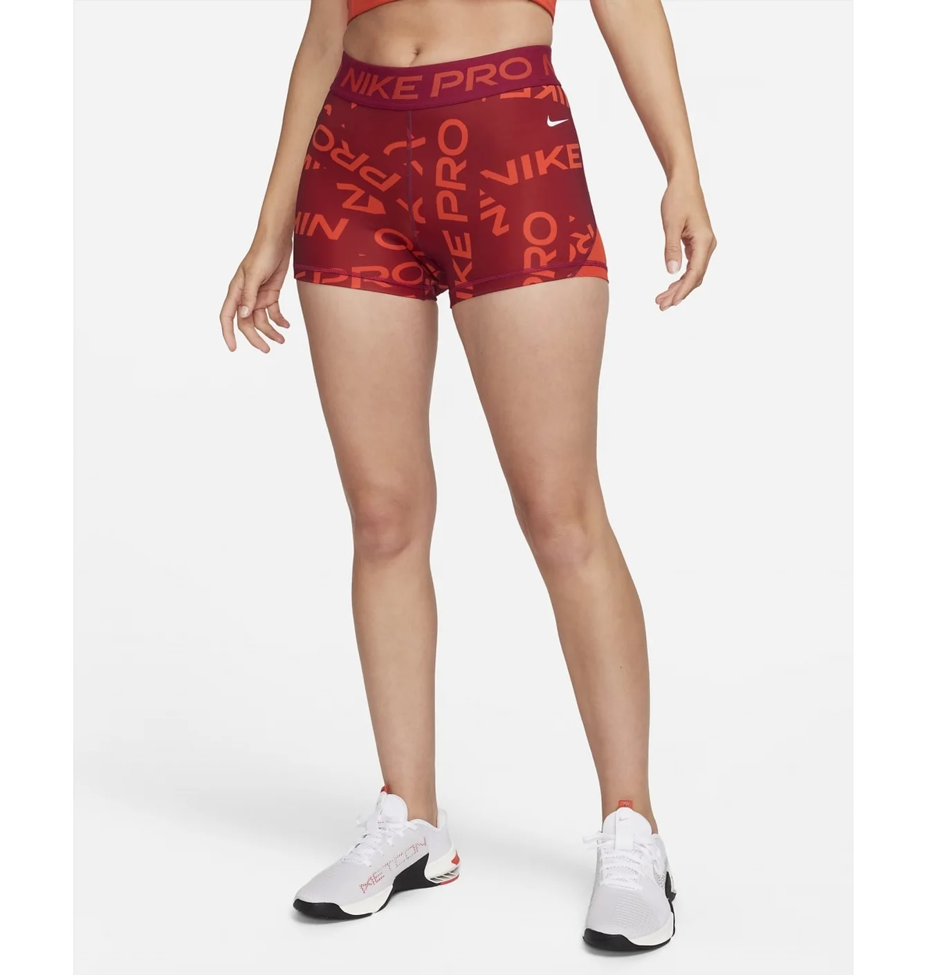 NIKE PRO MID-RISE PRINTED