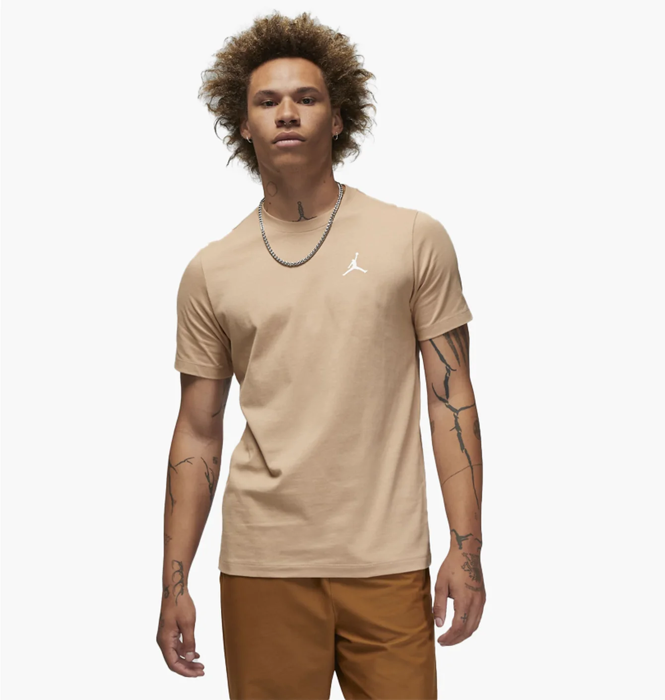 Футболка чоловіча Air Jordan T-Shirt Brand Beige FB7468-200