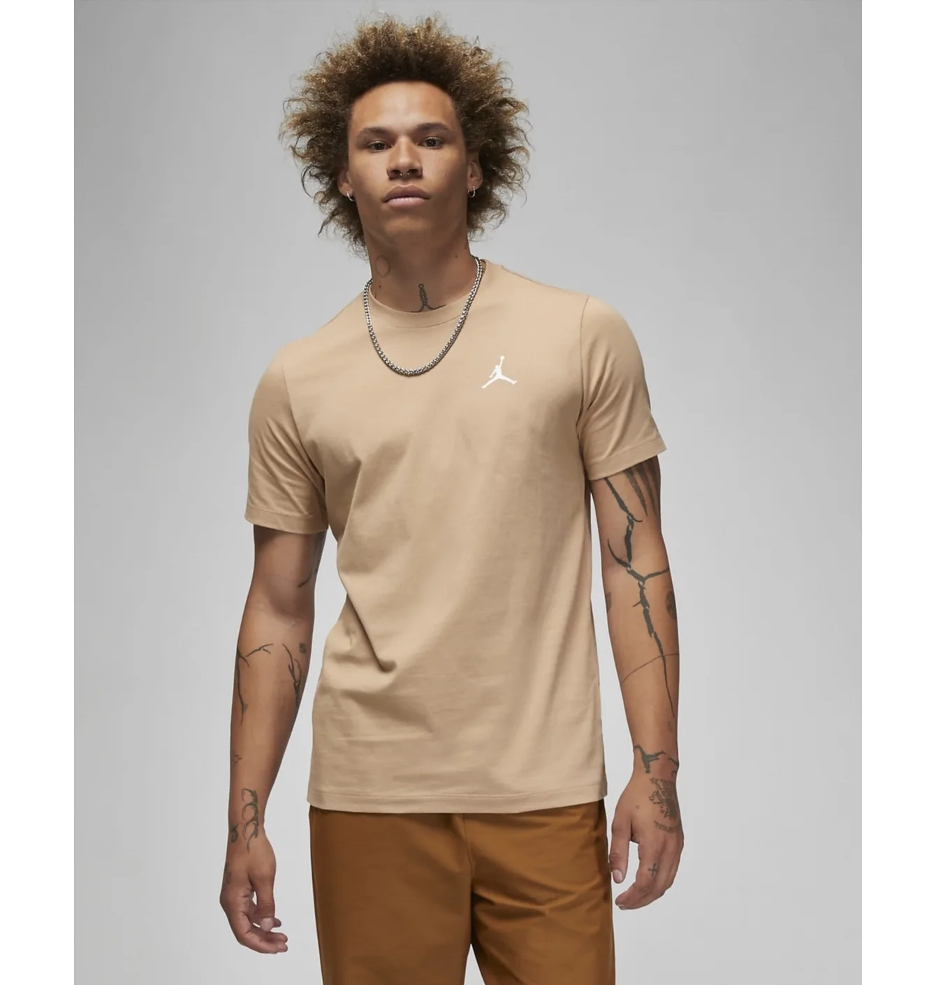 Футболка чоловіча Air Jordan T-Shirt Brand Beige FB7468-200