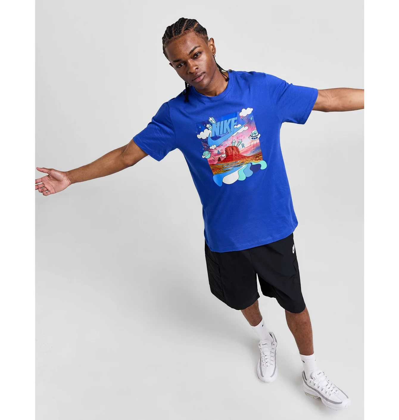 Футболка чоловіча Nike Air Space T-Shirt Blue HJ5468-480