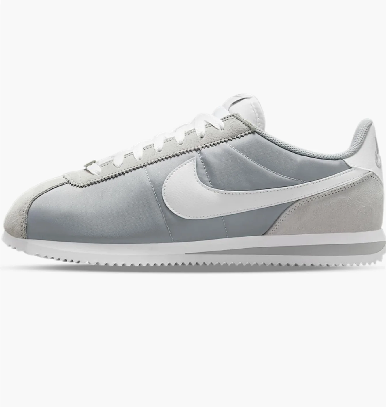 Nike Cortez Textile Flat Silver White