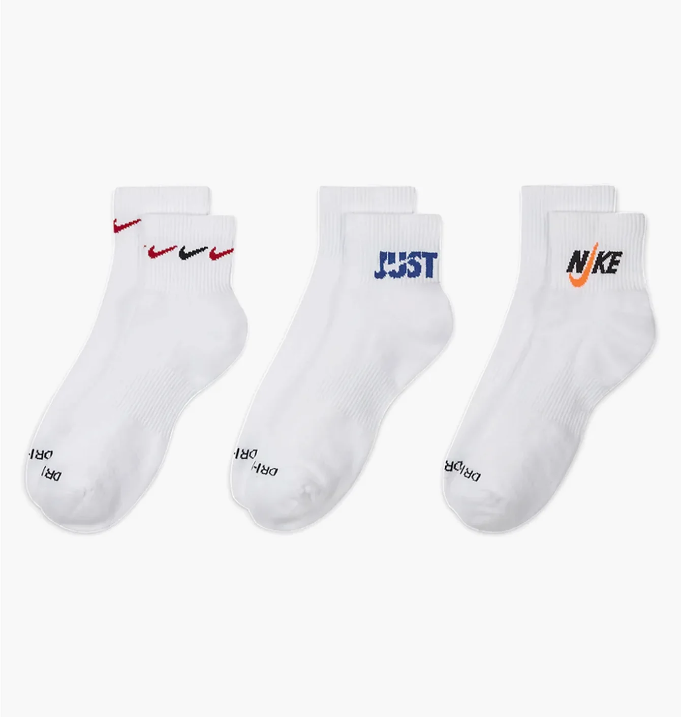 Шкарпетки унісекс Nike U Nk Everyday Plus Cush Ankle White (3 пари) DH3827-902