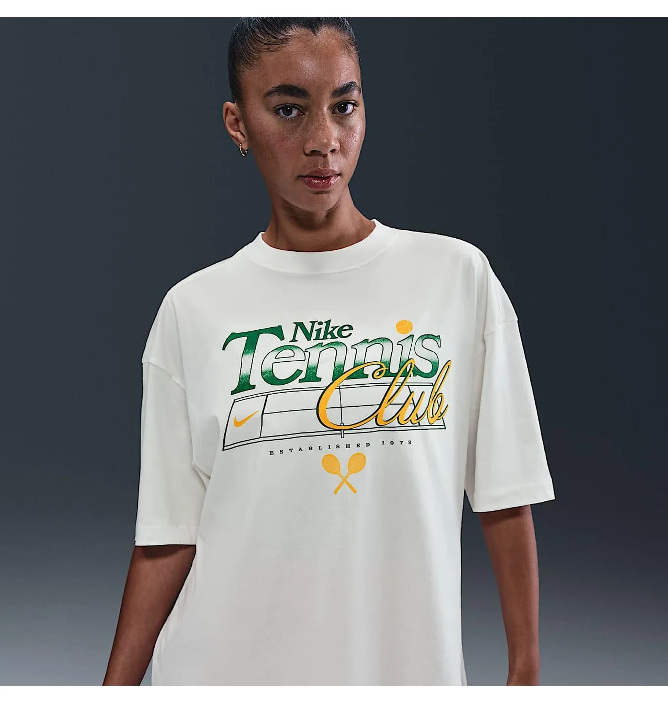 Футболка жіноча Nike Sportswear WomenS Oversized Graphic T-Shirt Beige IH8492-133