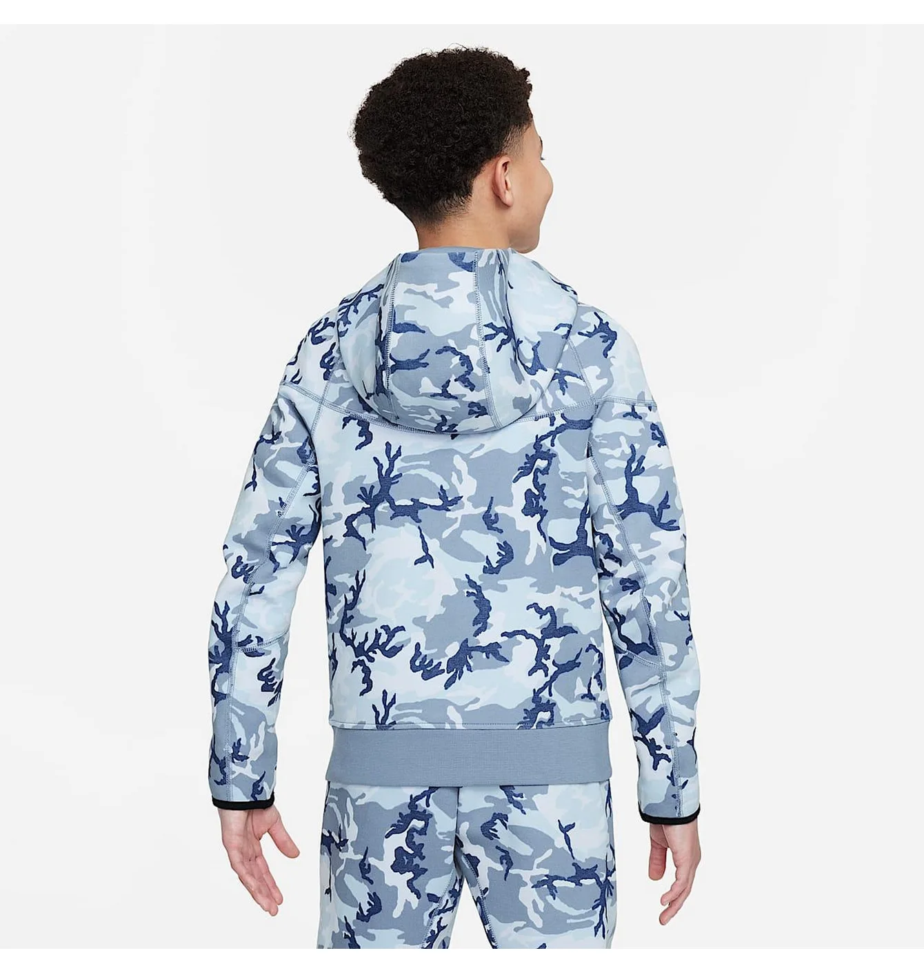 Толстовка дитяча Nike Tech Fleece Camo/Blue FN9118-493