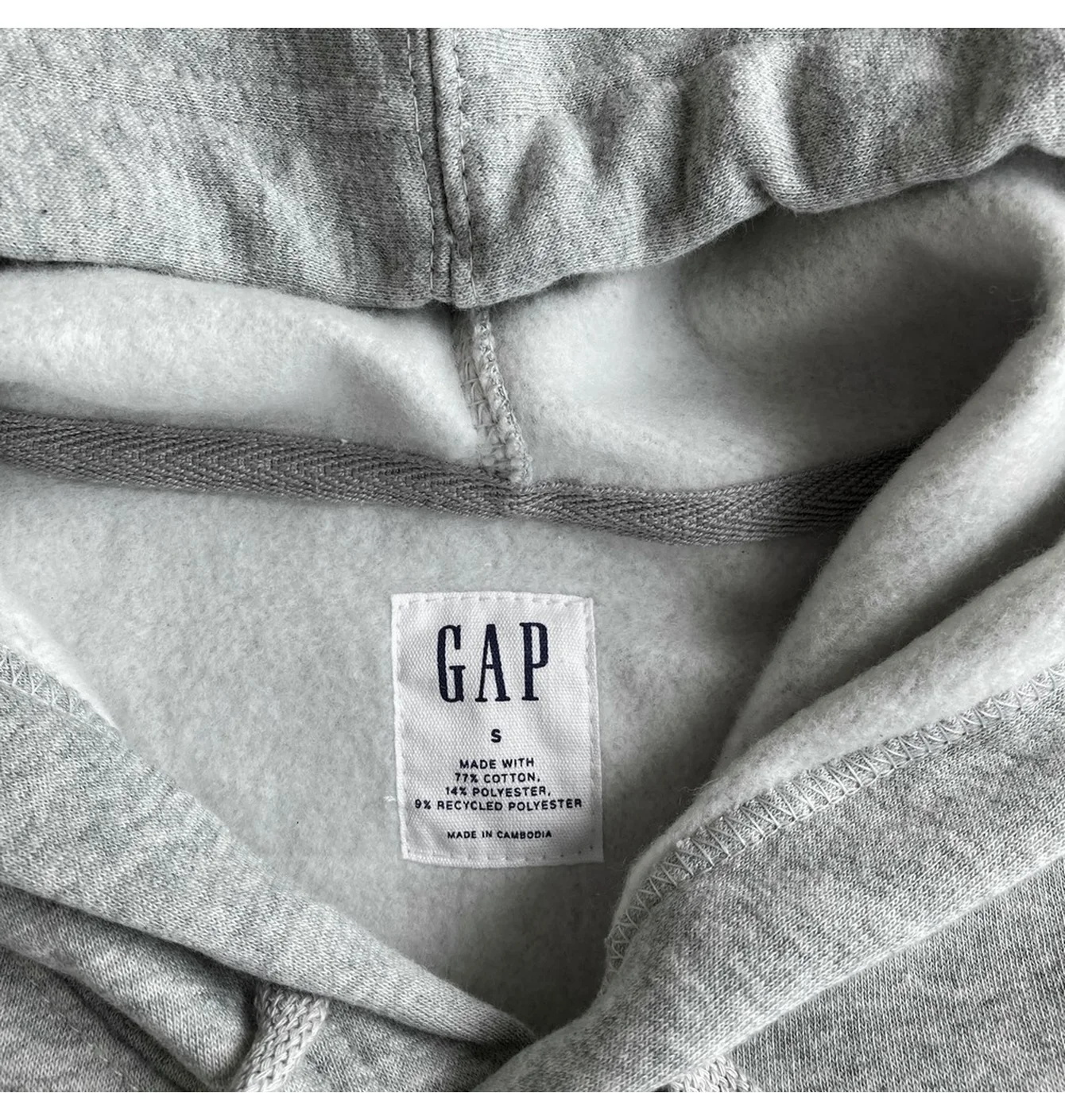 Худі чоловіче Gap Logo Hoodie Light Heather Grey 510981021