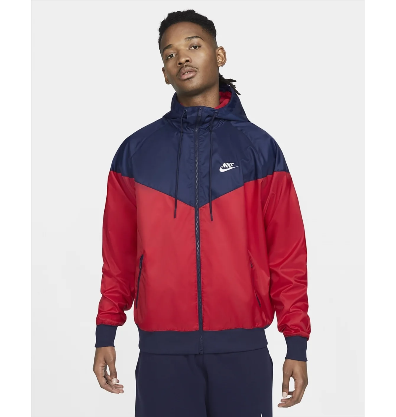 Вітровка чоловіча Nike Sportswear Windrunner Mens Hooded Jacket Blue/Red DA0001-657