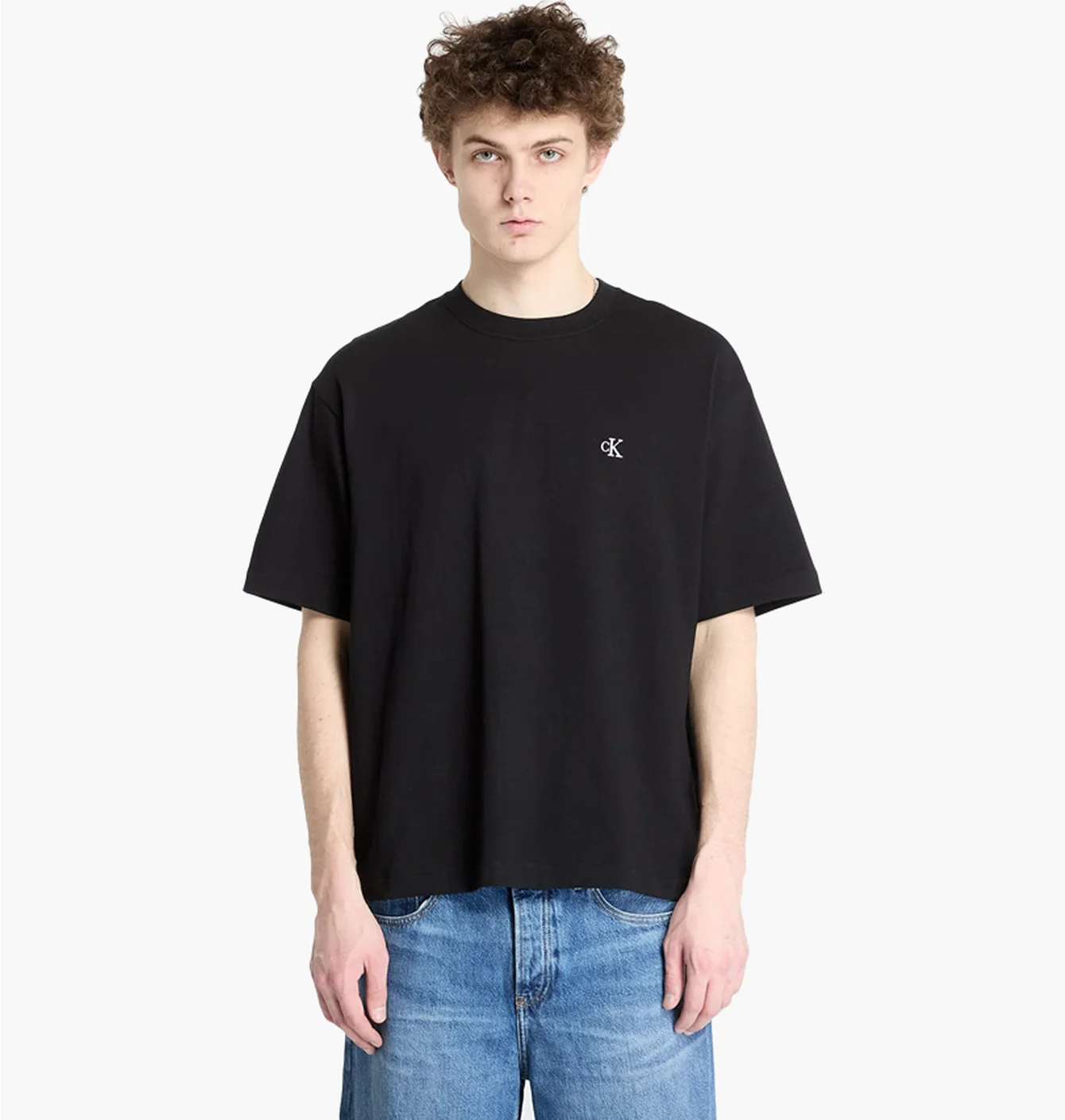Футболка чоловіча Calvin Klein Relaxed Fit Archive Logo Black 40HM229-UB1