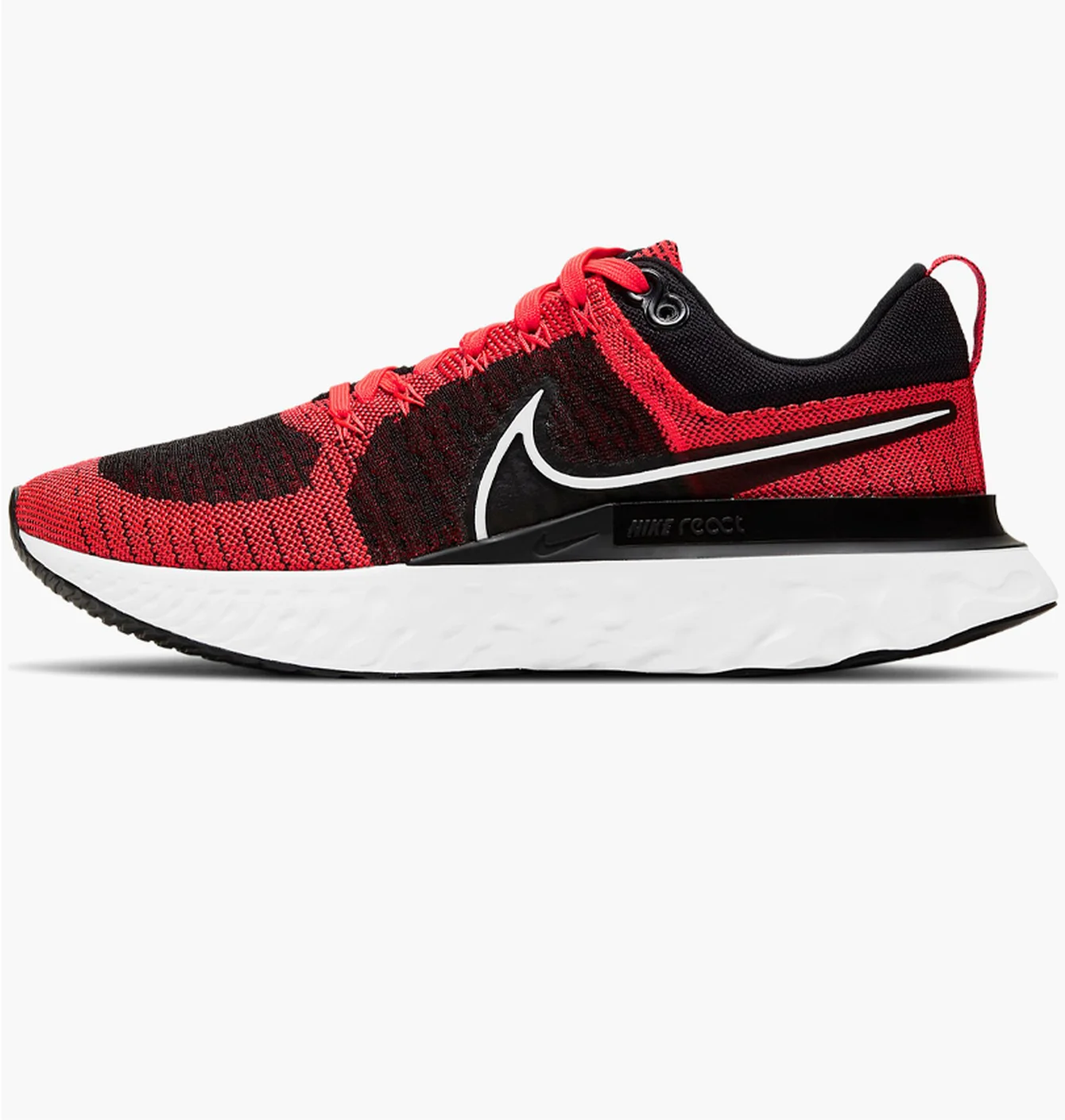 Nike React Infinity Run Flyknit 2 Black Bright Crimson