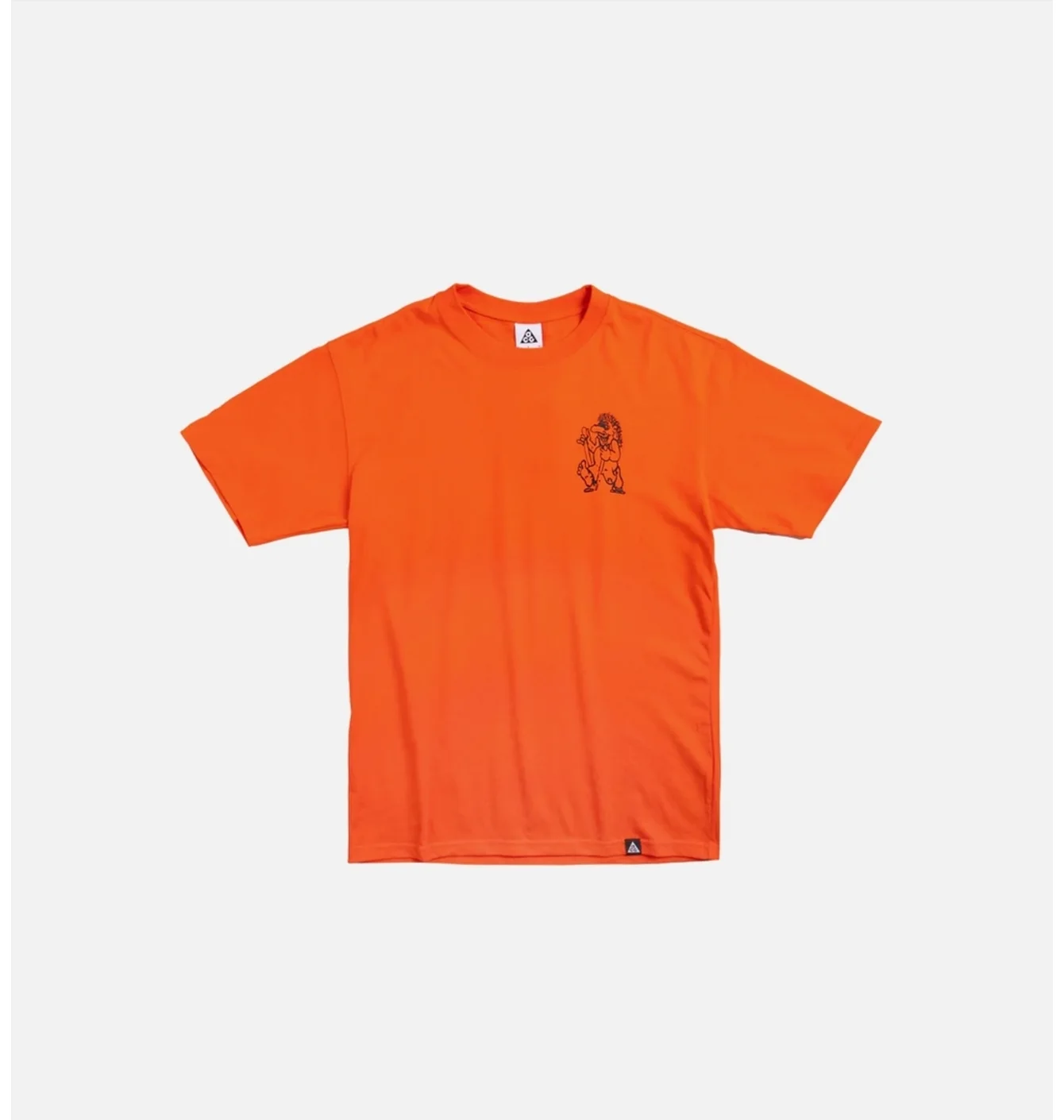 Nike ACG Short Sleeve Troll T Shirt оранжевая с тролем