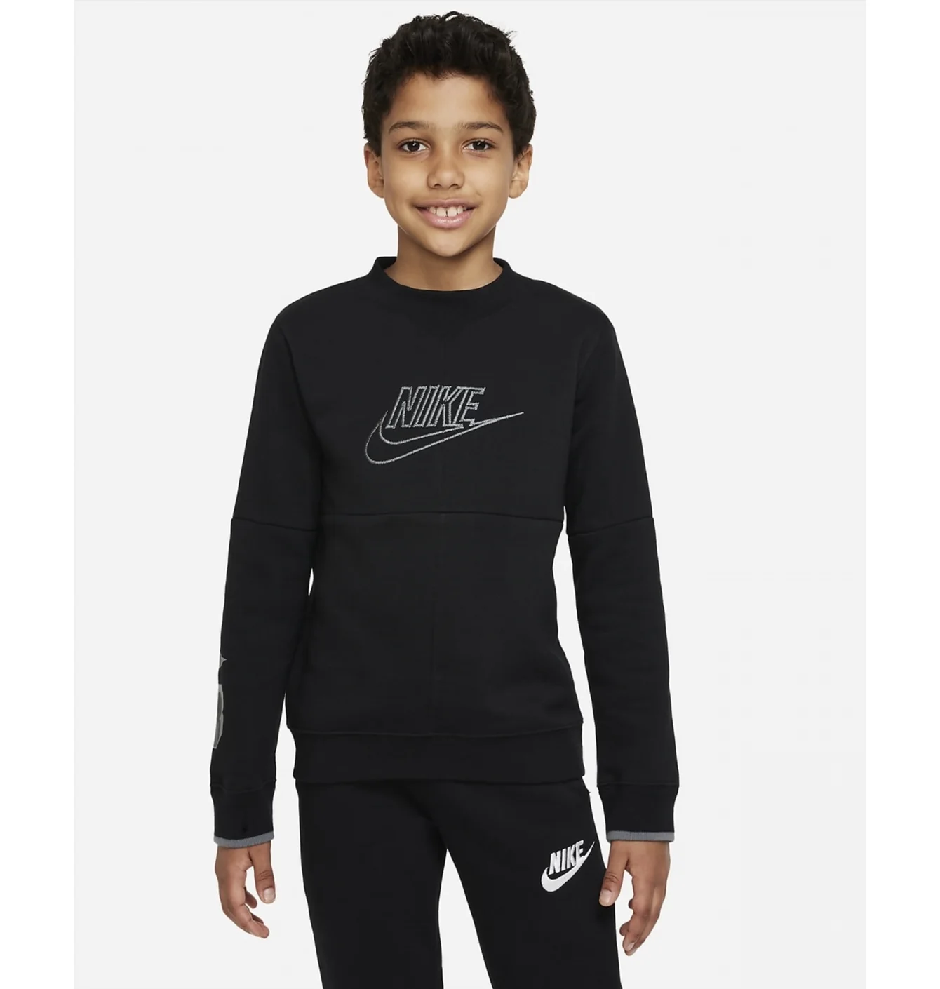 Толстовка дитяча Nike B Nsw Amplify Crew Black Dq8819-010