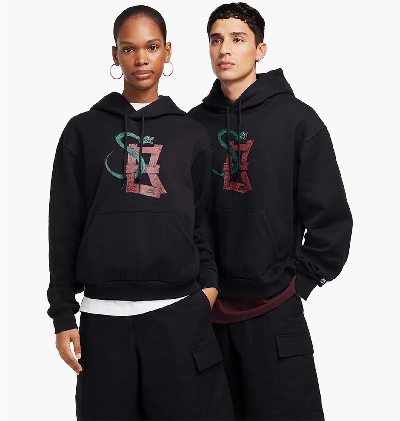 Худі Nike SB чорне змія на грудях