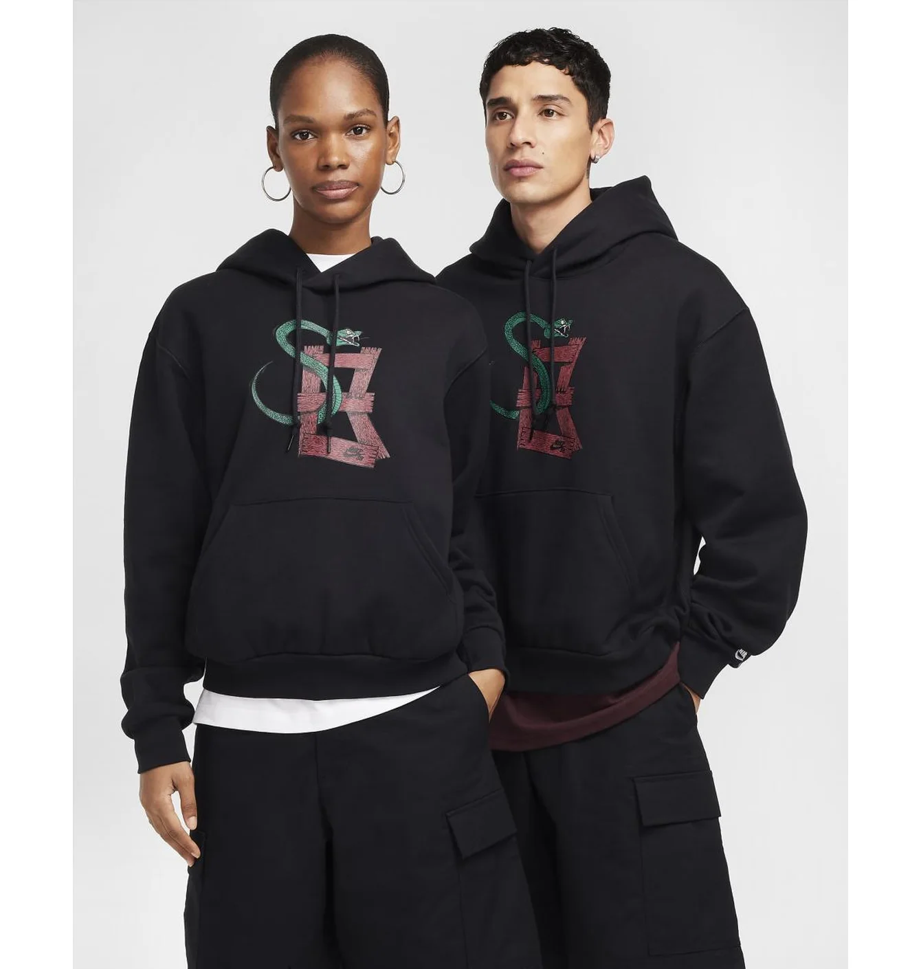 Худі Nike SB чорне змія на грудях