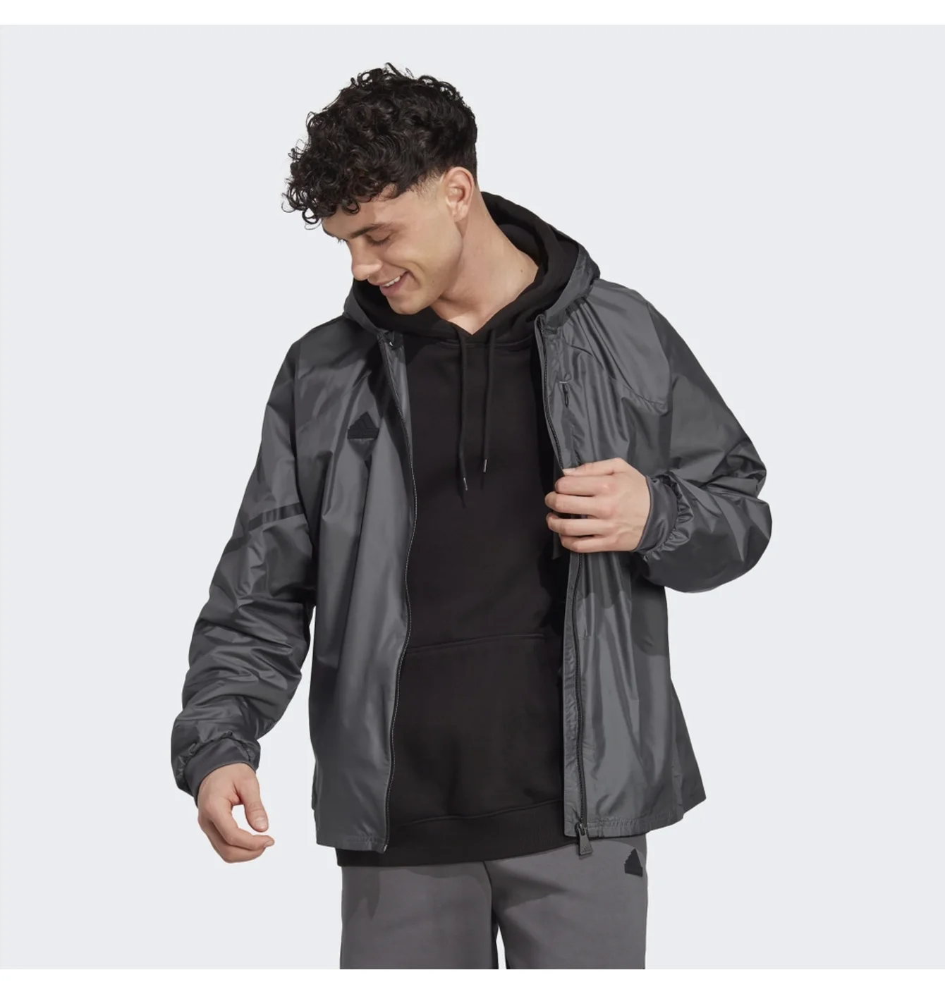 Вітрівка Adidas сіра