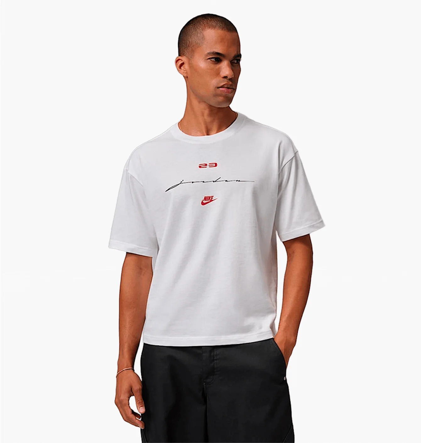 Футболка чоловіча Air Jordan Flight Script White IF3014-100